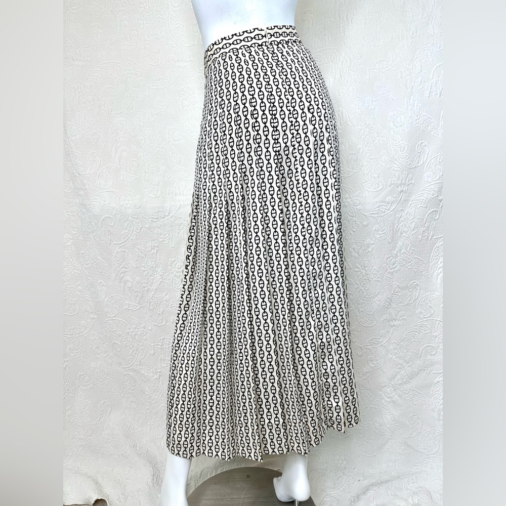 J. Crew NWT 6 Pleated Maxi Skirt in Vintage Links Print - Picture 5 of 15